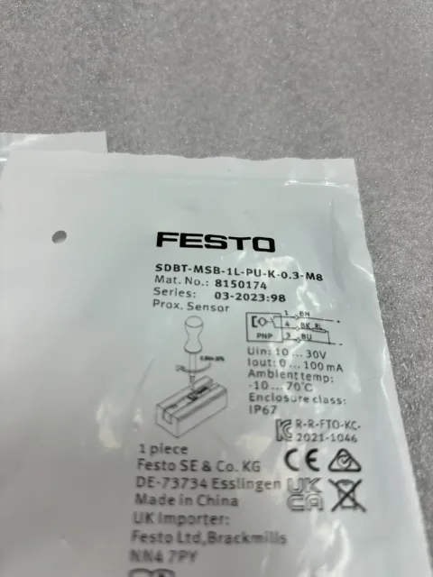 Festo SDBT-MSB-1L-PU-K-0.3-M8 / 8150174 Industrial Sensor product photo 2